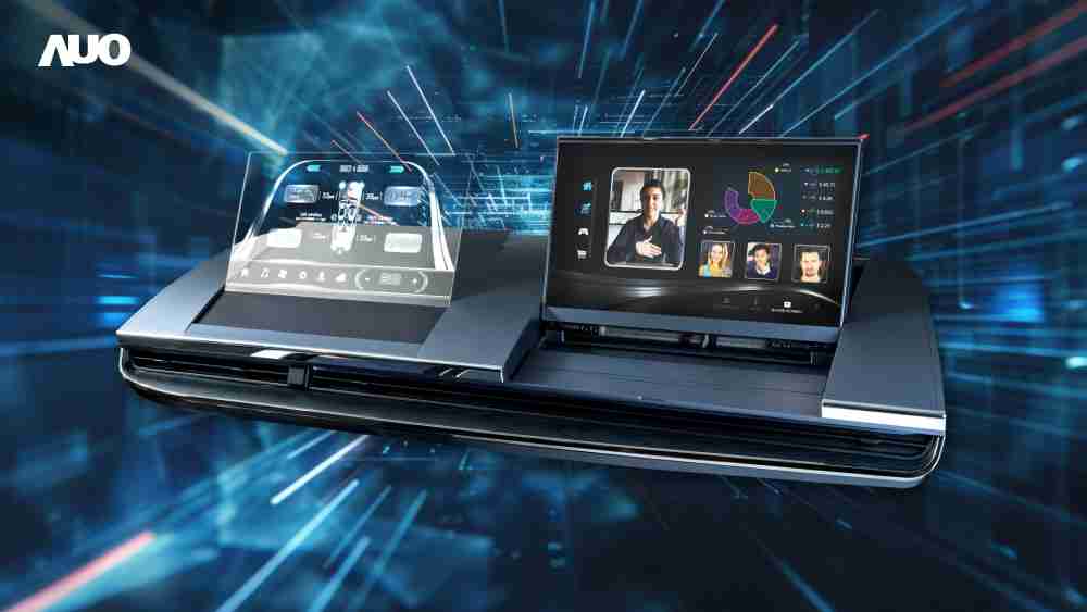 尊龙集团Micro LED Display HMI解决方案打造透明Micro LED前座仪表，，呈现信息并保留驾驶视野开阔；亦为副驾驶座乘客打造收放自如的Micro LED屏幕，，在不影响显示质量的前提于显示区内建镜头，，让用户能与视讯对象直接眼神接触，，提供绝佳的双向沟通体验